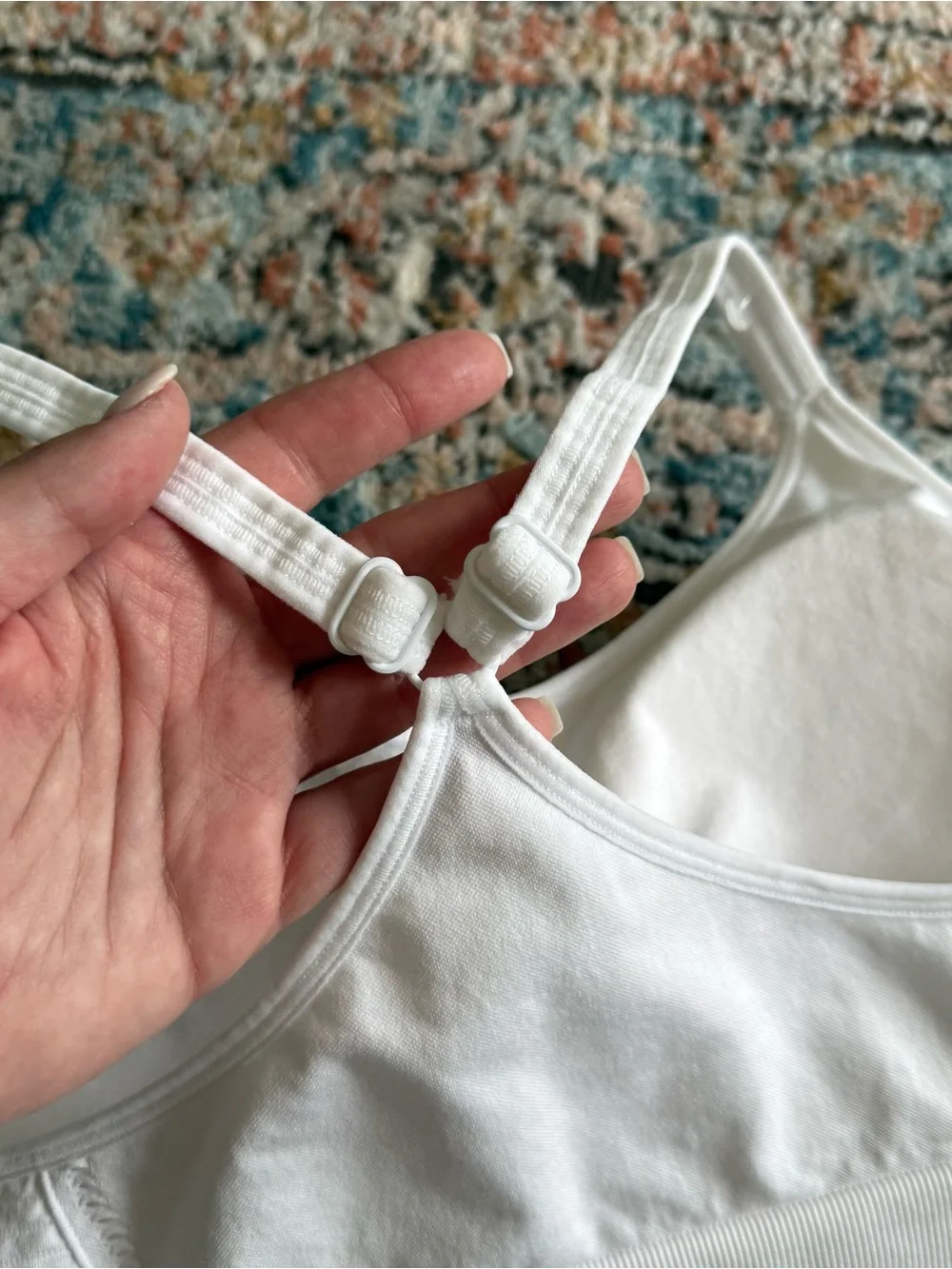 NWOT- Marika White Racerback Sports Bra